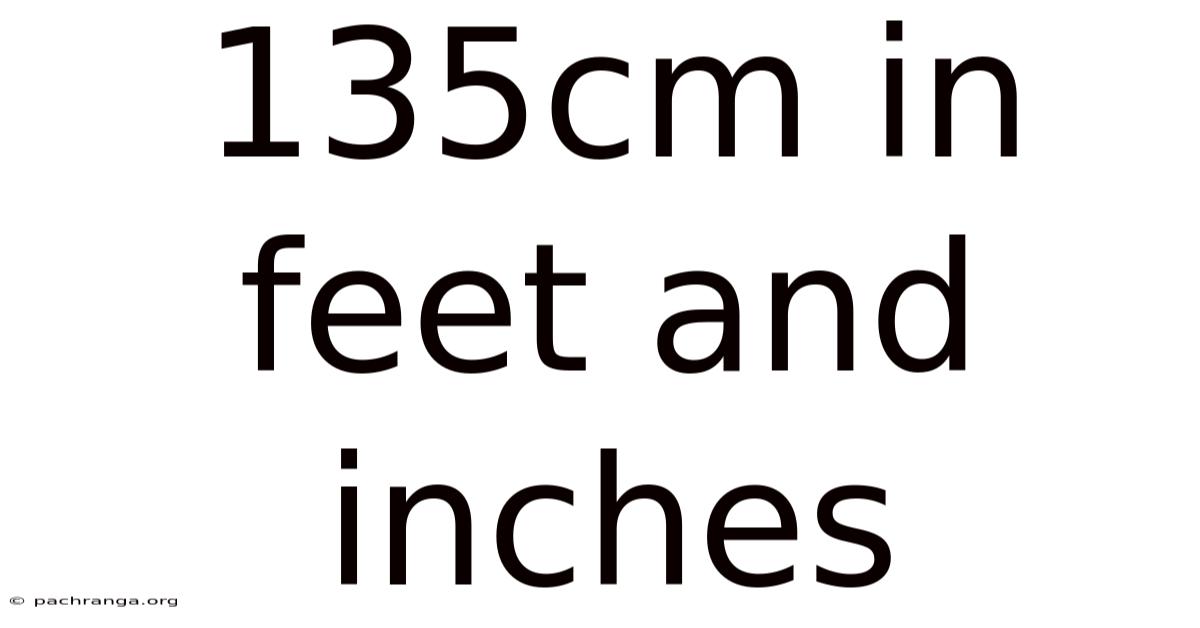 135cm In Feet And Inches