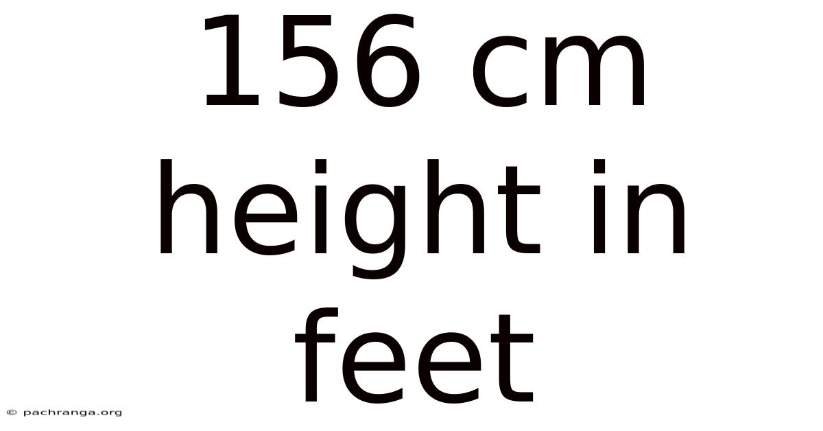 156 Cm Height In Feet