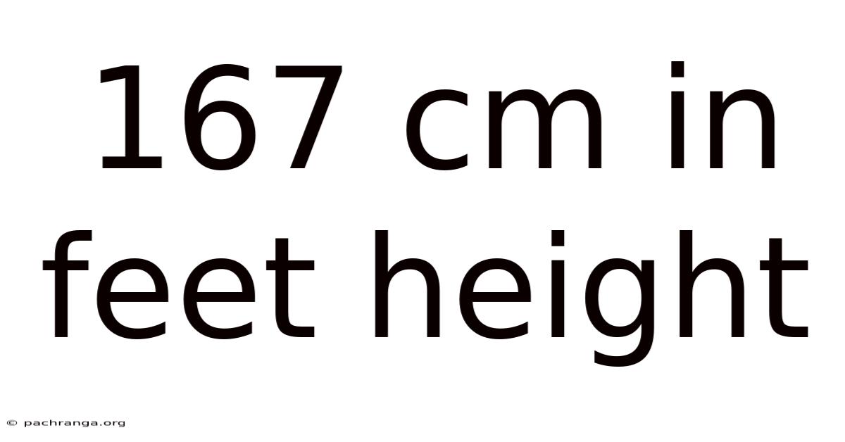 167 Cm In Feet Height