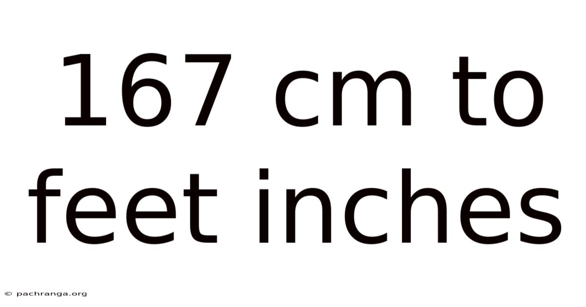 167 Cm To Feet Inches