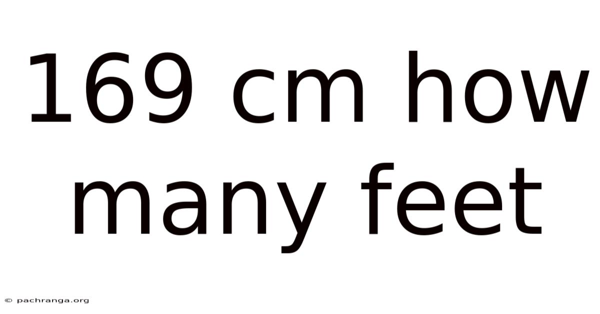 169 Cm How Many Feet