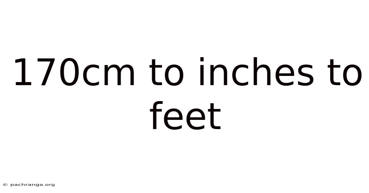 170cm To Inches To Feet