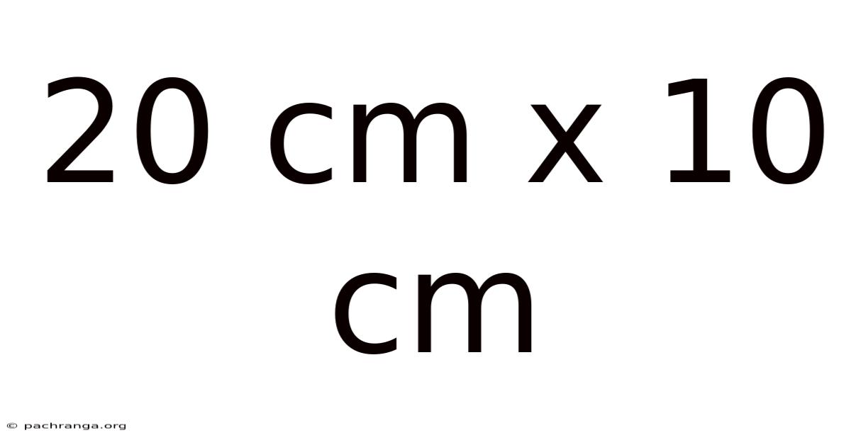 20 Cm X 10 Cm