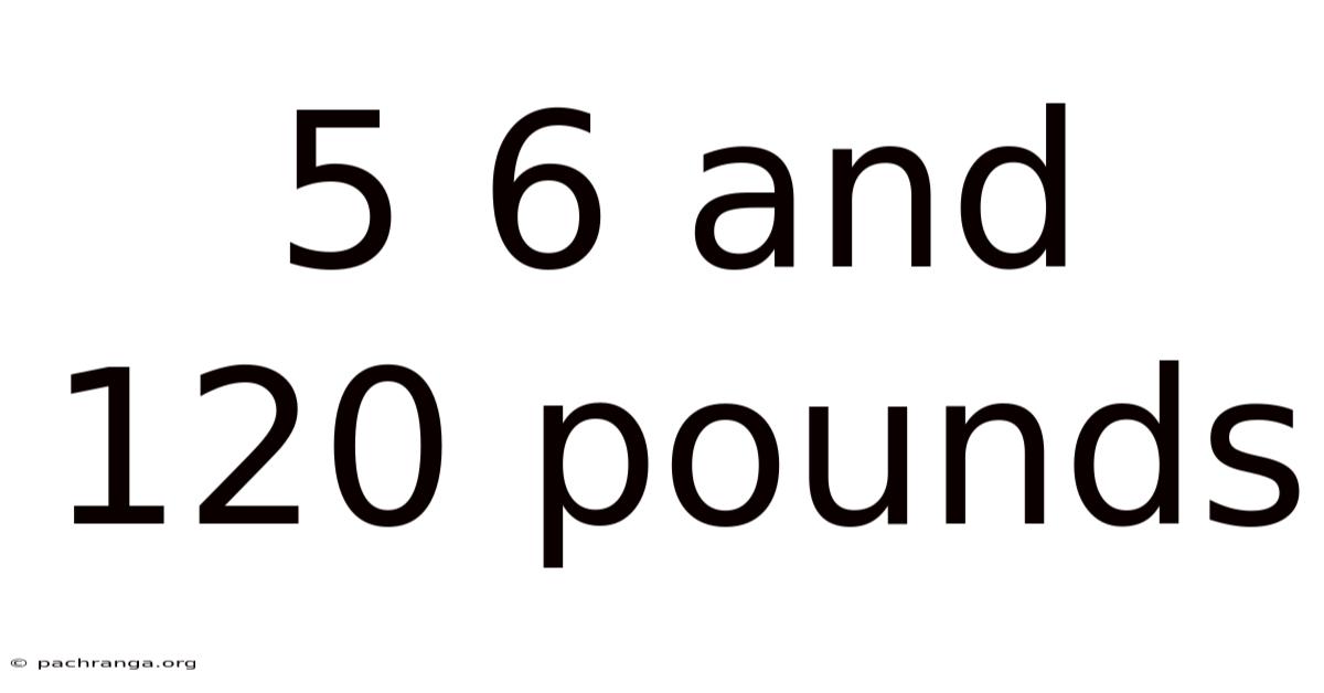 5 6 And 120 Pounds