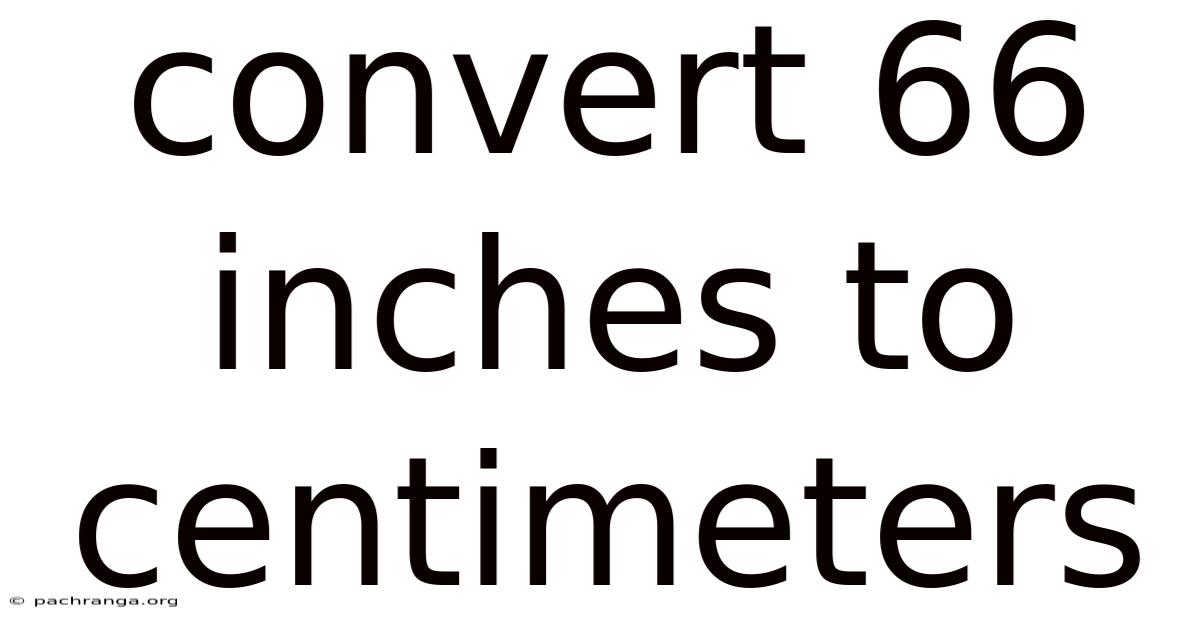 Convert 66 Inches To Centimeters