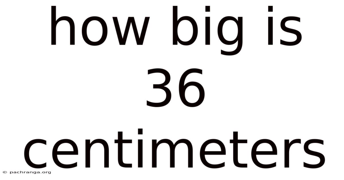 How Big Is 36 Centimeters