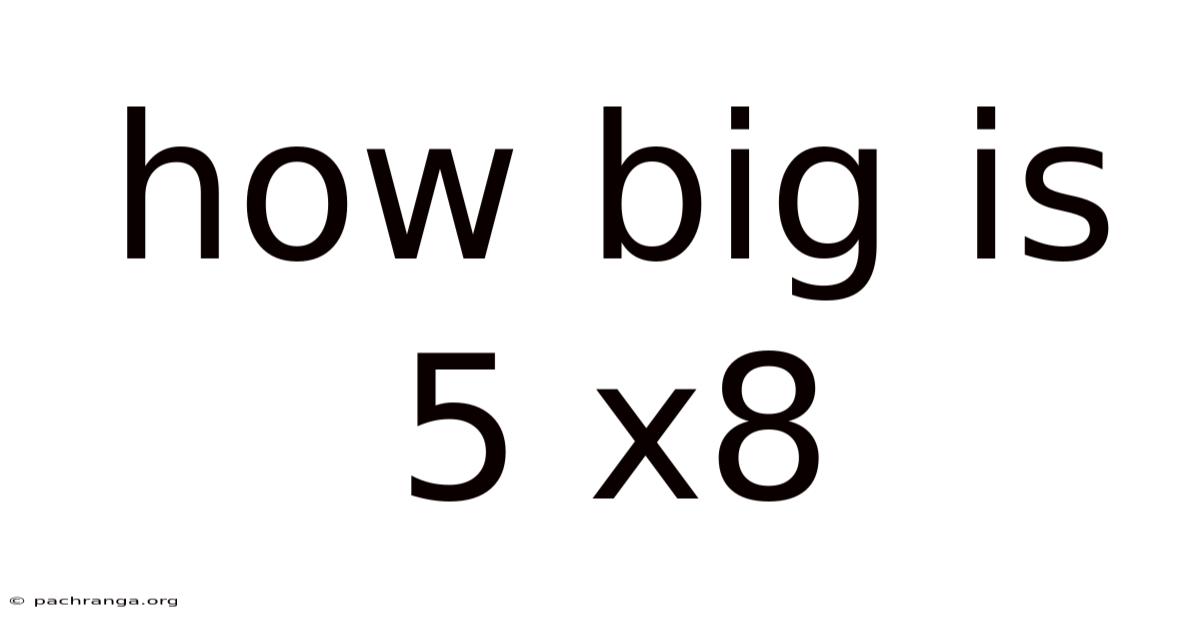 How Big Is 5 X8