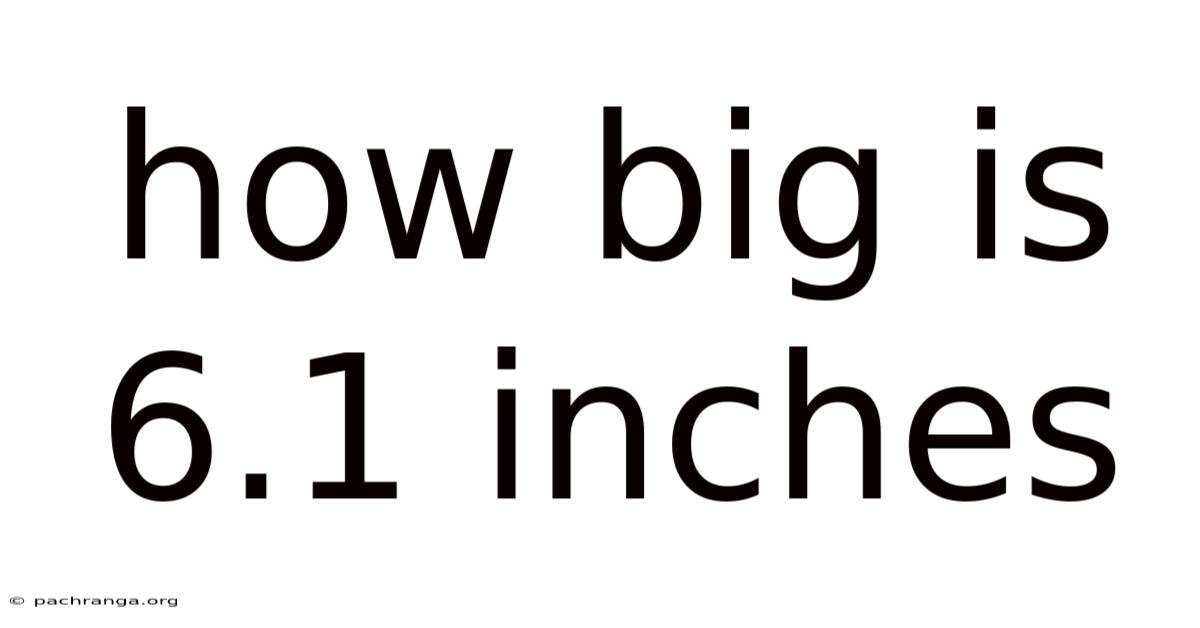 How Big Is 6.1 Inches