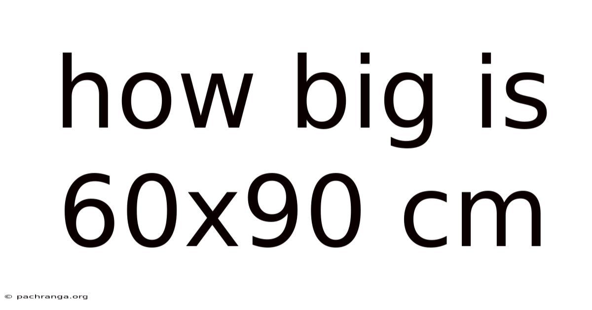 How Big Is 60x90 Cm