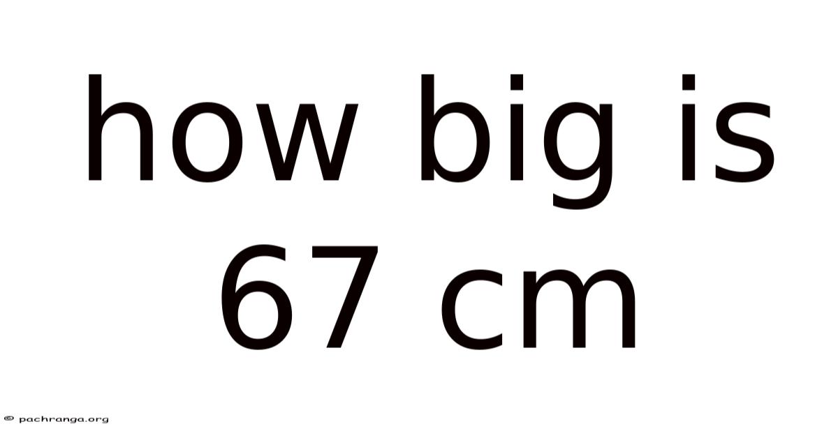 How Big Is 67 Cm