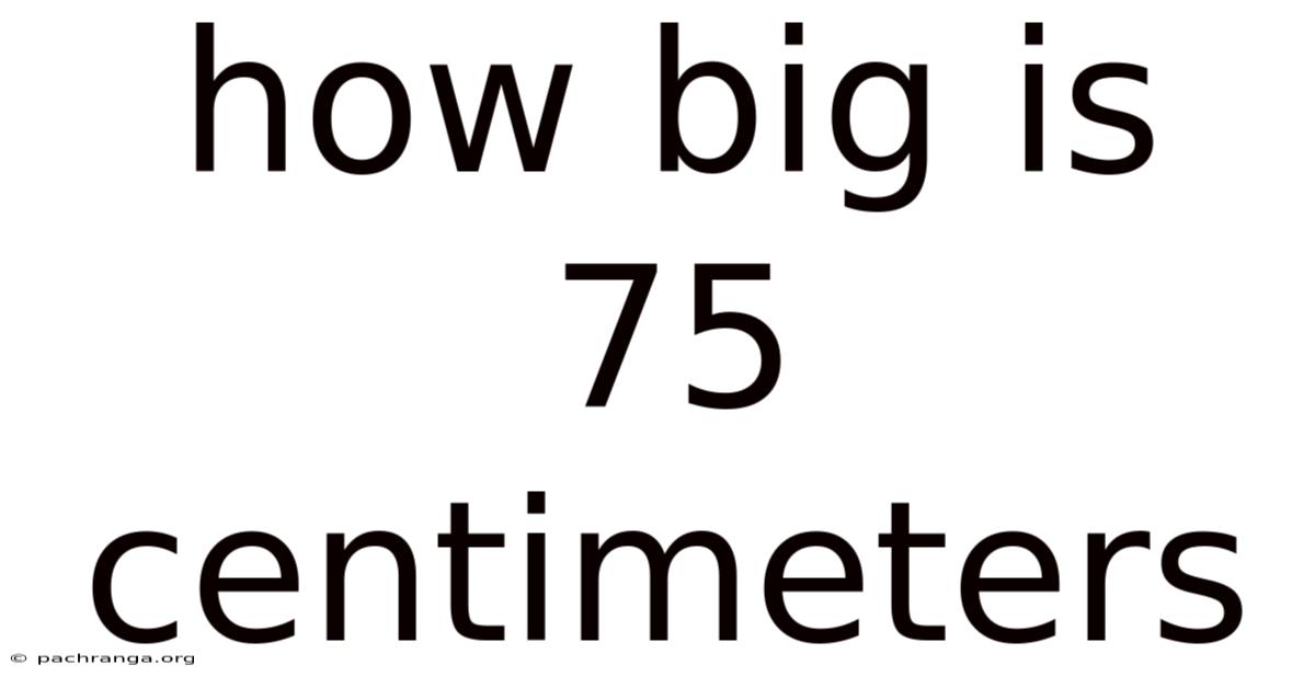 How Big Is 75 Centimeters