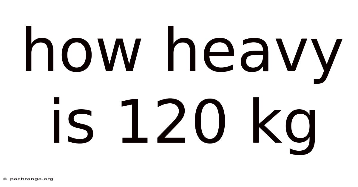 How Heavy Is 120 Kg