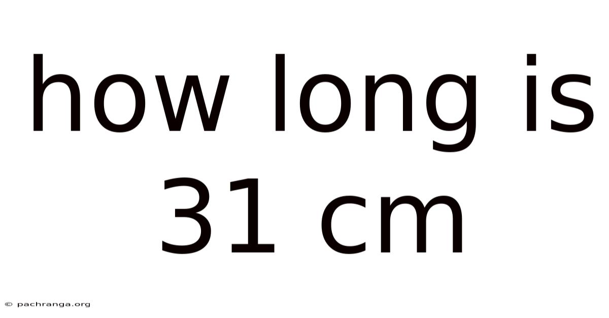 How Long Is 31 Cm