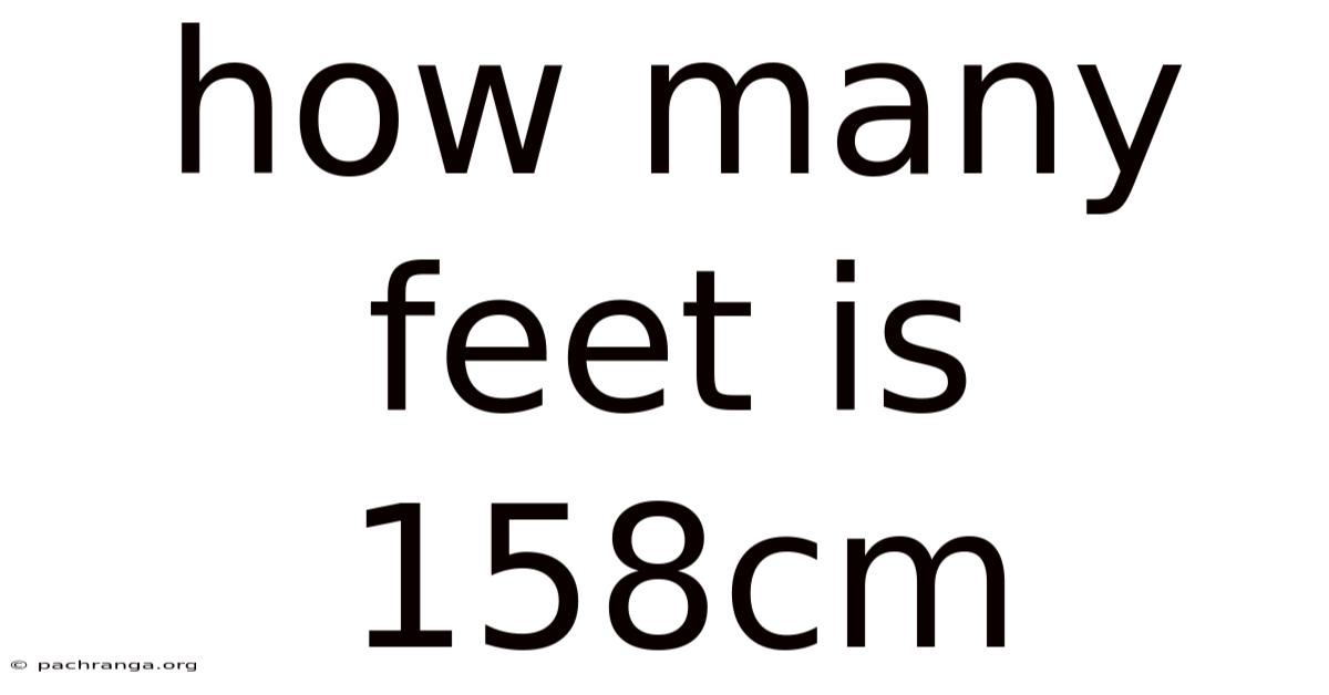 How Many Feet Is 158cm