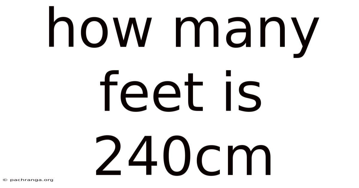How Many Feet Is 240cm