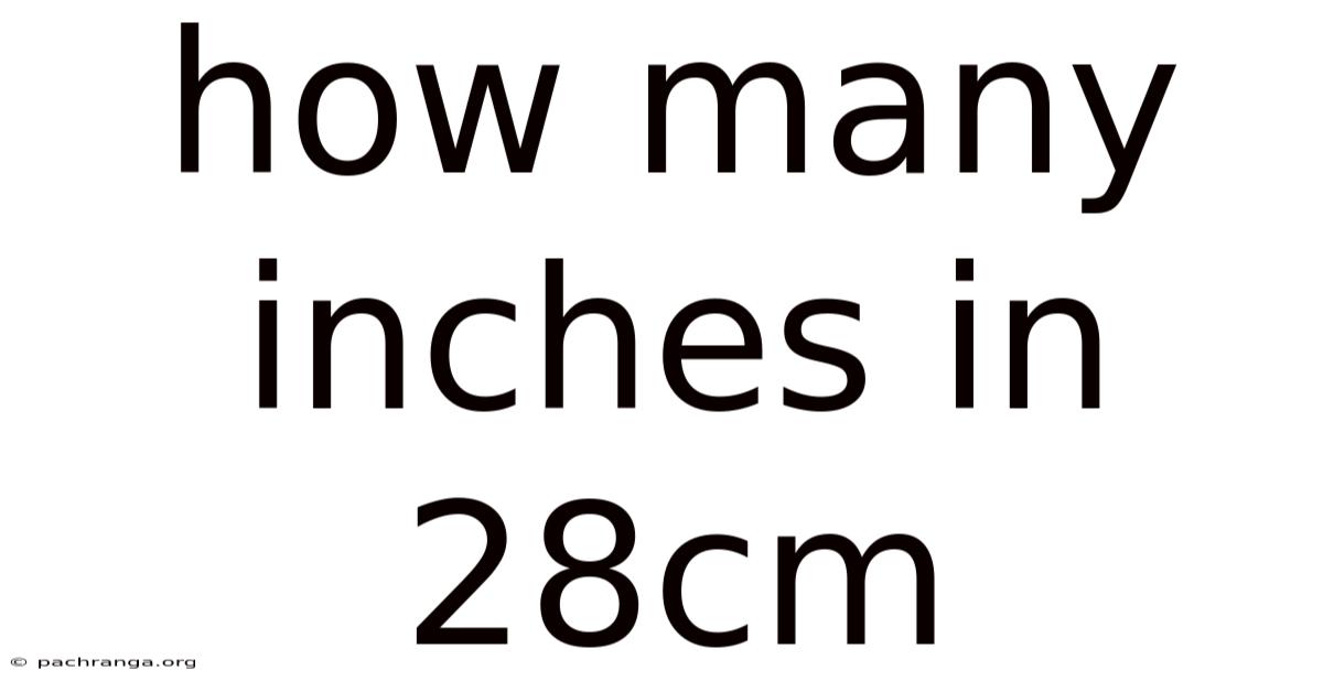 How Many Inches In 28cm
