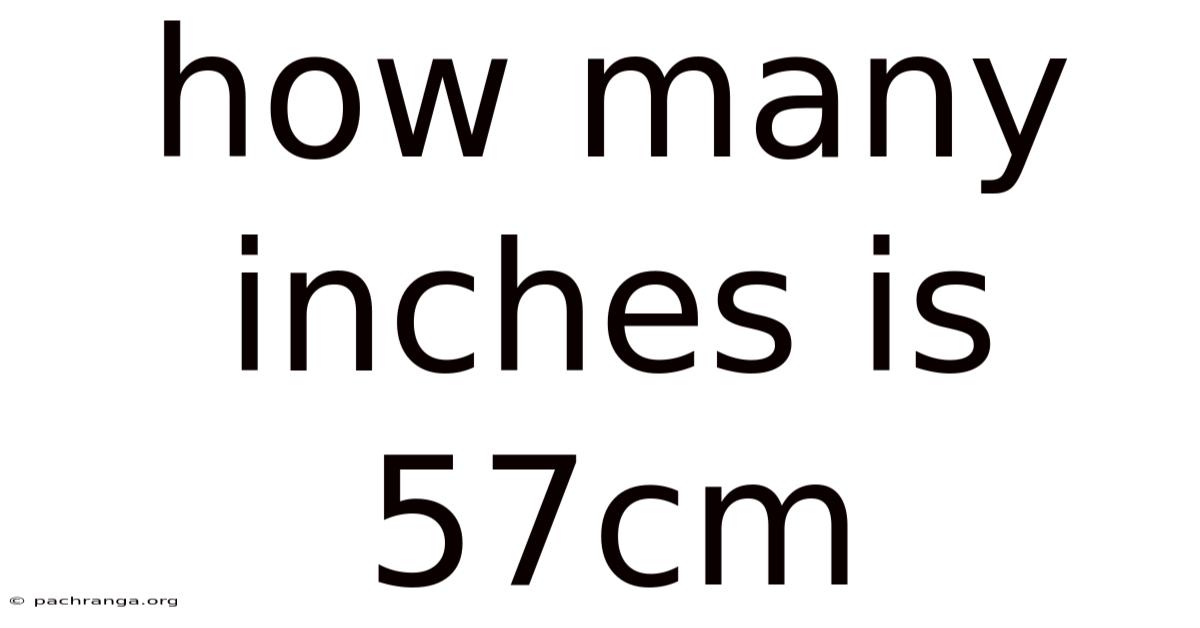 How Many Inches Is 57cm