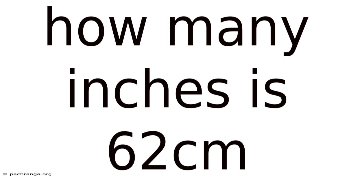 How Many Inches Is 62cm