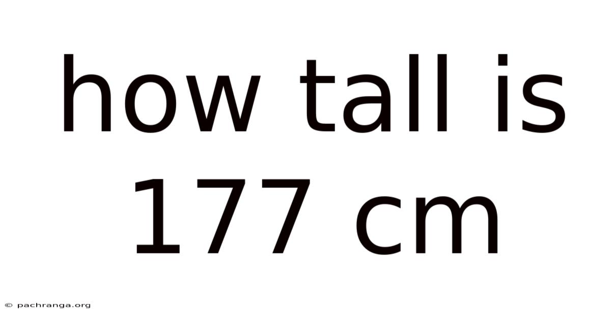 How Tall Is 177 Cm