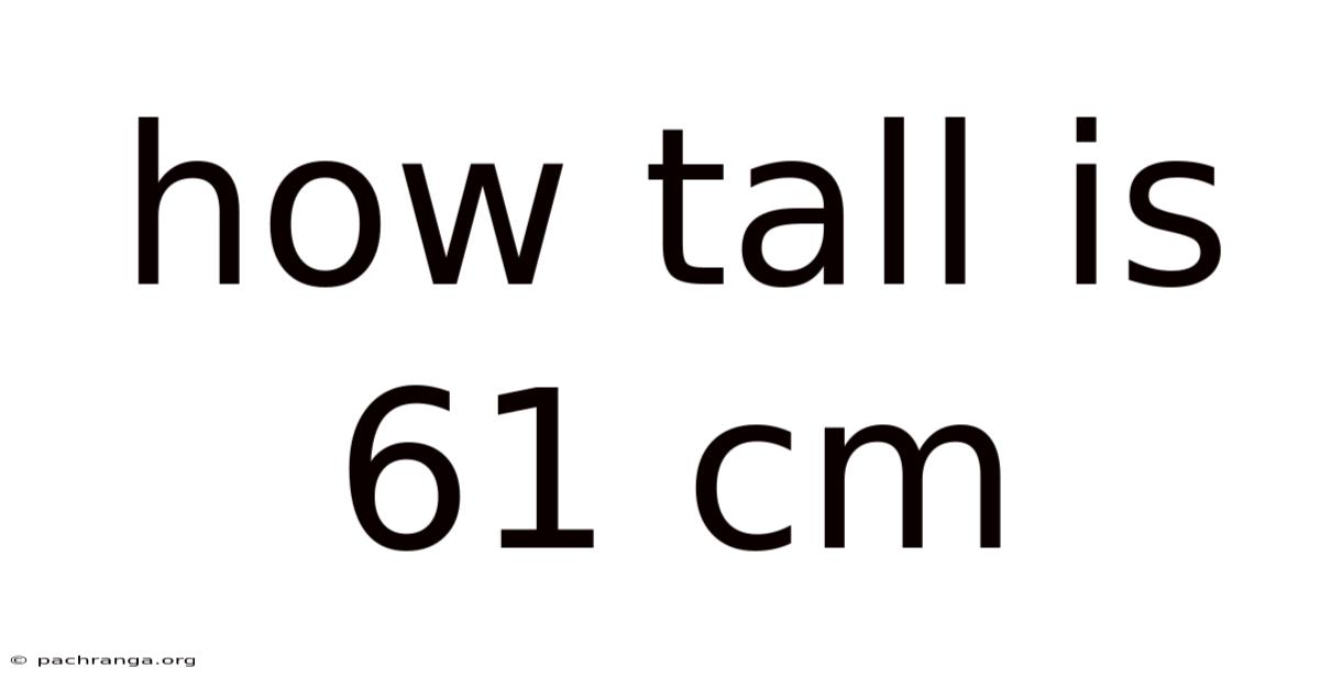 How Tall Is 61 Cm