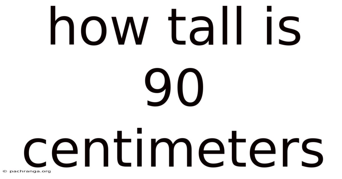 How Tall Is 90 Centimeters